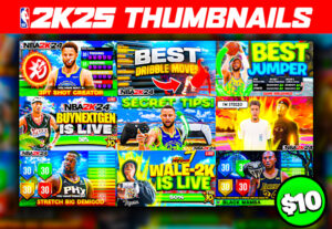 1079I will design eye catching nba 2k25 and 2k thumbnails